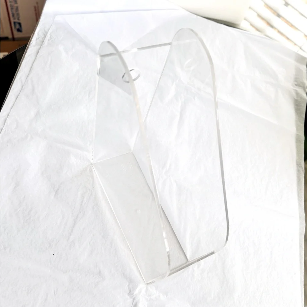 HOM Organization Clear Resin Acrylic Magazine File Holder